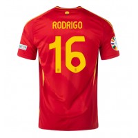 Španielsko Rodri Hernandez #16 Domáci futbalový dres ME 2024 Krátky Rukáv